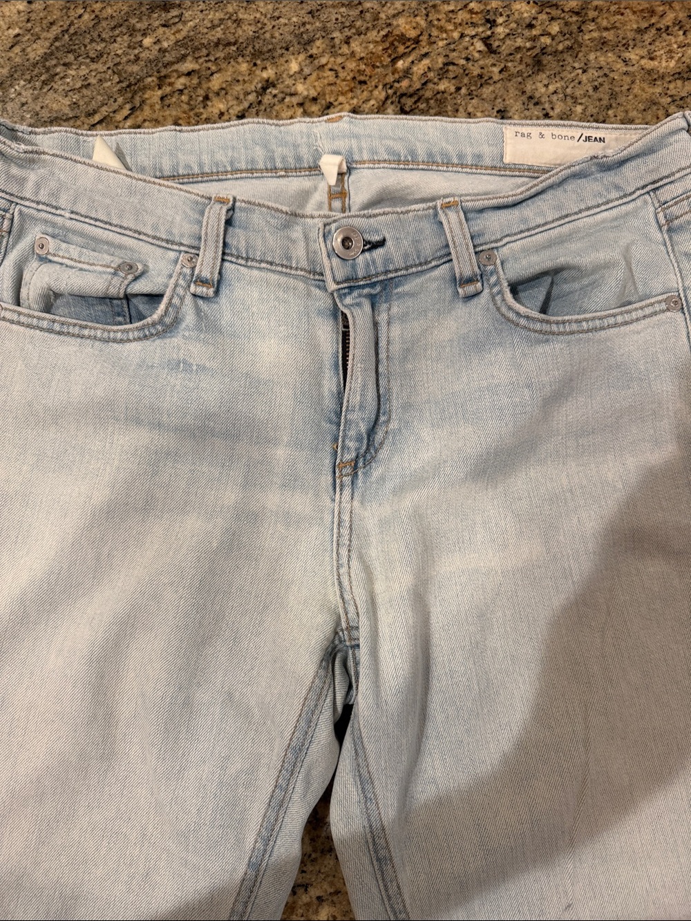 rag & bone High-Rise Light Blue Women's Jeans